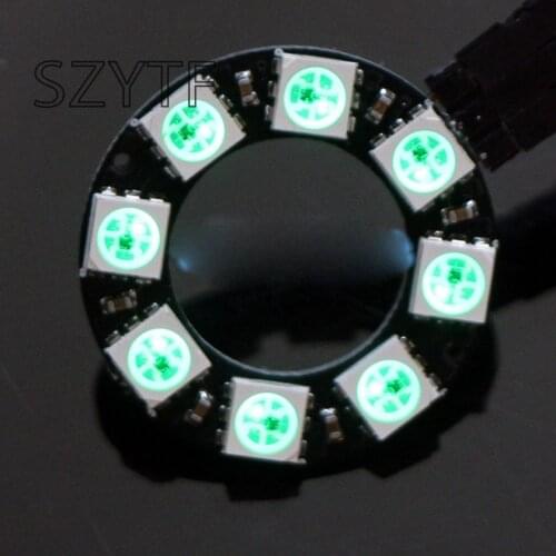8bit WS2812 5050 RGB LED Smart Full-Color RGB Lamp Ring Development Board-Macro Ring