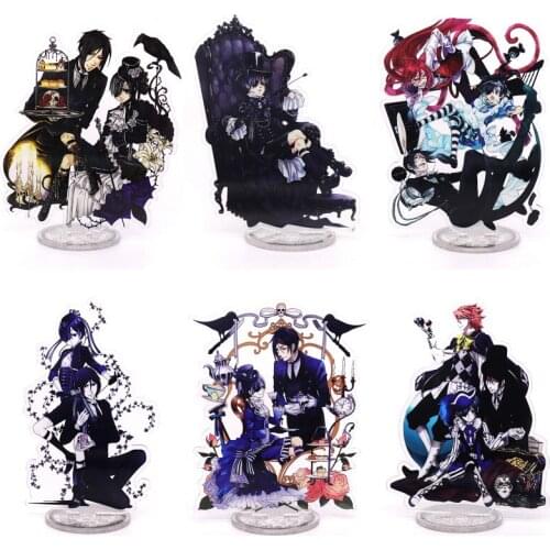 Anime Black Butler Cartoon Ciel Phantomhive Printed Acrylic Stand Figure Cosplay Prop Desk Decor for Boy Girl Gift 1 pcs