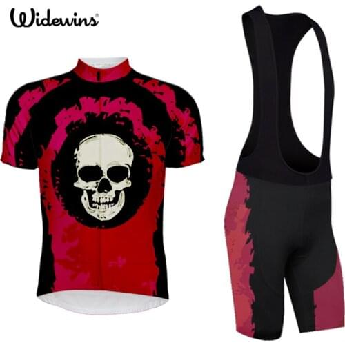 Asian Skull Size 2017 Cyclists Man Cycling Jersey Bike Short Sleeve Sportswear Cycling Clothing 5384