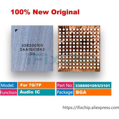BestChip 10pcs/lot 100% Original new 338S00105 Big large Audio IC for iPhone 7 7P 7 Plus ring IC chip