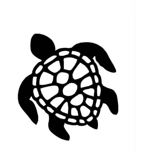 Tortoise Sea turtle Car Sticker Funny Decal Rear Windshield Rood Decor Removable CL561