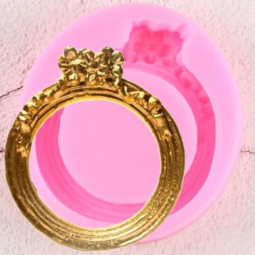 Flower Frame Silicone Mold Rings Fondant Molds DIY Wedding Cake Decorating Tools Cupcake Topper Candy Chocolate Gumpaste Mould