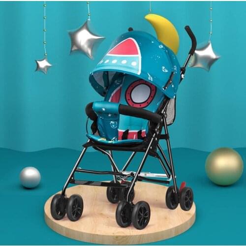 Childrens Car Baby Stroller Folding Light Simple Child Umbrella Car Ultra Light Clever Fox