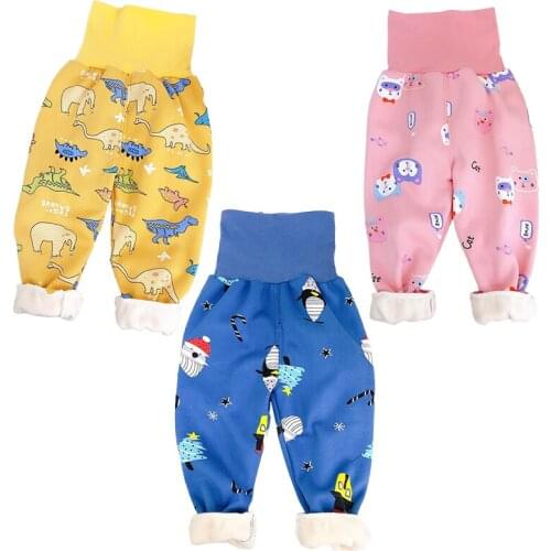 Baby Pant New Autumn Baby Girls Pants Kids Casual Fashion High Waist Thermal Pants Clothing For Boy 2-5 Years Children Clothes