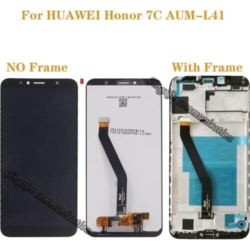 New 5.7" LCD for Huawei Honor 7C Aum-L41 LCD + touch screen digitizer components with frame display repair parts + tools