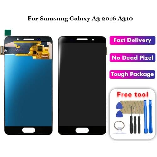 For Samsung Galaxy A3 2016 A310 A310F A310H A310M A3 Display Screen Digitizer Touch Panel Glass Sensor Assembly