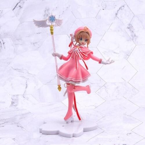 New 15.5cm Japan Anime Card Captor Sakura PVC Action Figure Models Cardcaptor Magic Wand Figure Toys Gifts