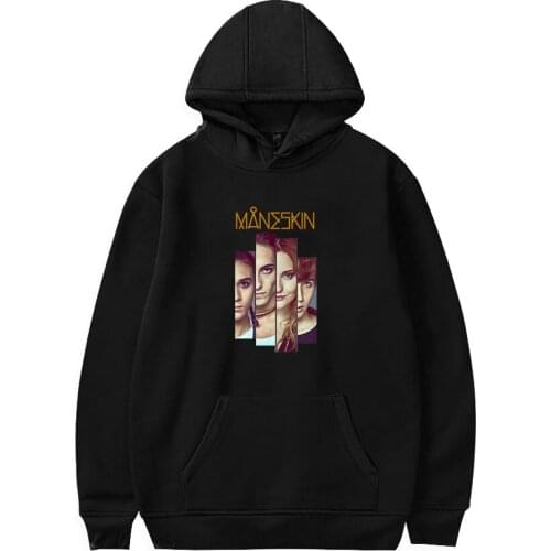 Fashion Ltaly Band Maneskin Printi Autumn And Winter Holiday Men/Women Pure Cotton Fleece Hooded Fleece Novelty Street Tops