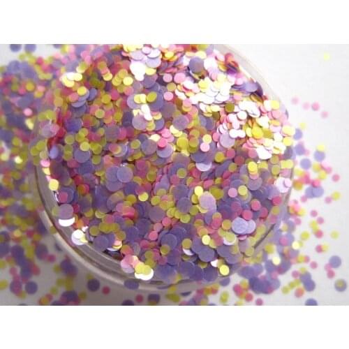 G442 Dots matte glitter mix nail art