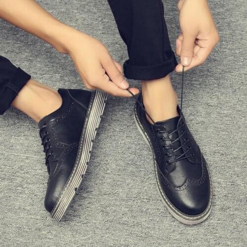 New Braddocks floral shoes British Mens Casual Shoes Retro Mens Leather Shoes lightweight wear-resistant