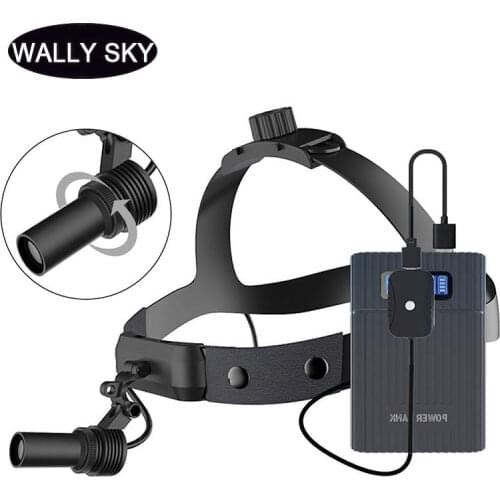 30000LUX LED Dental Headlight Adjustable Light Spot Headlamp Rechargeable Battery for ENT Surgery Operation Loupe Head Light