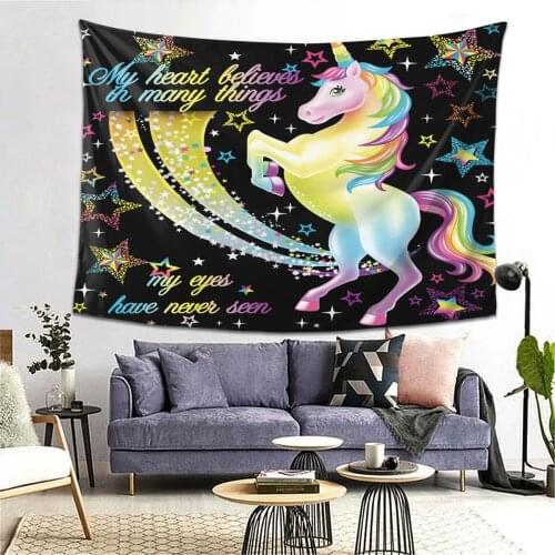 Unicorn Hippie ,Wall Hanging ,Tapestries ,Wall Tapestry ,Art Decor,Mandala ,Cheap ,small ,Printed