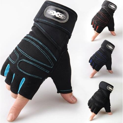 Half Finger Leaky Finger Gloves Mens Womens Weightlifting Exercise Fitness Equipment Outdoor Cycling Non-Slip Tactical Gloves