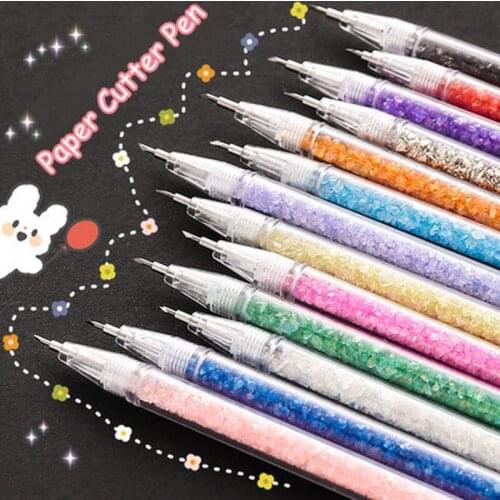 Portable Paper Cutting Tool School Paper Knife Engraving Pen DIY Engrave Paper Carving Pen Knife School Office Stationery Supply