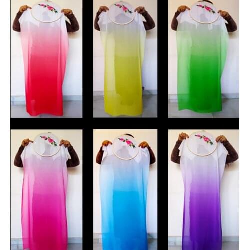 New Chinese Traditional Belly Dance Props with embroidered Bandage Stage Performance Streamer Chiffon Veil Dance Accessory