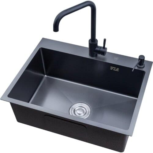 Offer nano black gold just stainless steel sink basket thickening sideband drop on single slot PL - 6045