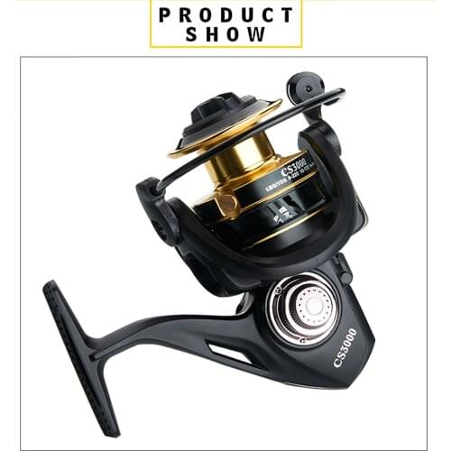 Spinning Fishing Reel Gear Ratio 5.2:1 1000-7000 Series Metal Front Drag Handle Spool Saltwater Fishing Accessories