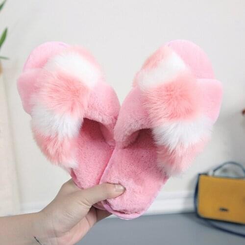 Mudibear Womens Slippers Casual Shoes Ladies Adult Cute Slippers Shoes Comfortable Non-slip Warm 2020 Winter Round Toe