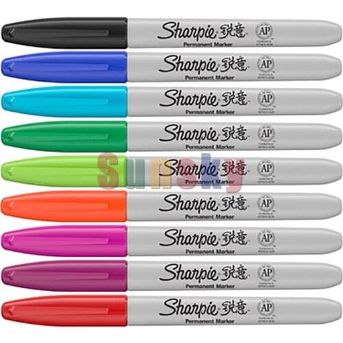 Sharpie Thin head anti fading marker,Fast dry waterproof oil color marker,can marked any surface like sketch book,cloth ceramic