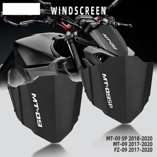 Windscreen For YAMAHA MT-09/SP FZ-09 2017-2021 18 19 Windshield AluminiumMotorcycle Wind Deflectors MT-09SP MT09 FZ09 MT FZ 09