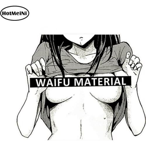 HotMeiNi 13cm x 12cm Car Styling Waifu Material Vinyl Decal Sticker Car Truck Anime Hentai Sexy Pinup Mang Girl Waterproof