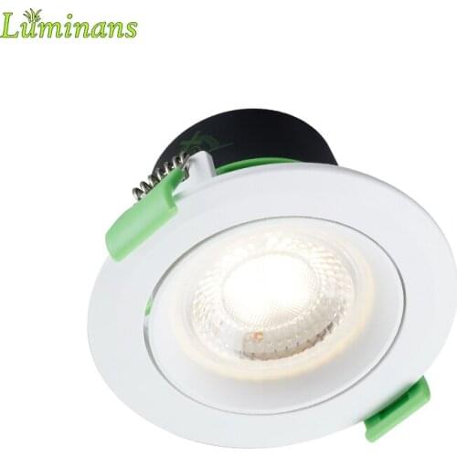Luminans 6W Waterproof LED Downlights Recessed Dimmable cob led lamp 220V-240V round led lighting for Indoor kitchen Light