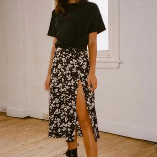 Sexy Summer Skirt Leopard Elastic Women High Waist A-line Dress for Dating Floral Skirts Fashion kpytomoa jupe femme