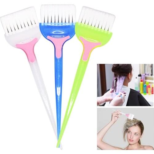 1PC Professional PP Handle Natural Hair Brushes Resin Fluffy Comb Barber Hair Dye Hair Brush Fashion Hairstyle Design Tool
