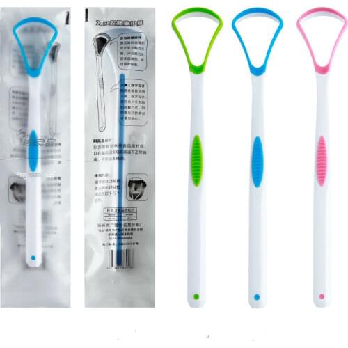 1Pc Tongue Brush Silicone Tongue Scrap Brush Single Tongue Scraper Oral Care Scraper To Keep Fresh Breath Tongue Brush