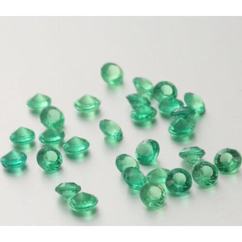10,000pcs 3mm Green Pointed Crystals Beads For Wedding Bridal Party Holiday Throwing Confetti Table Decoration Sprinkles