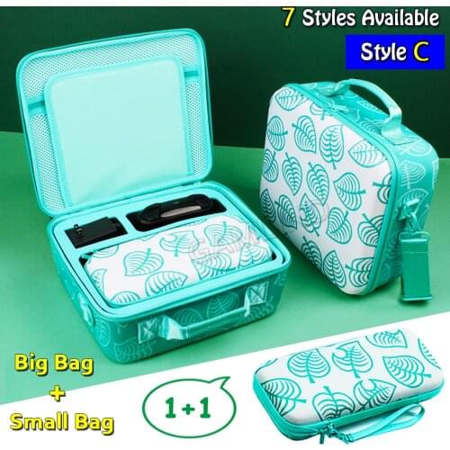 2in1 Nintend Switch Cute Deluxe Storage Bag Animal Crossing NS Carrying Case Cover Portable Pouch for Nintendo Switch Console