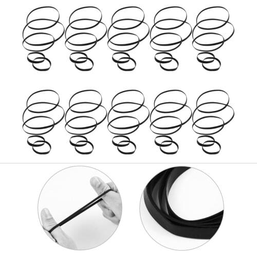 50PCS Cassette Tape Machine Belt 4-13.5cm Common Belt for Drive Recorder