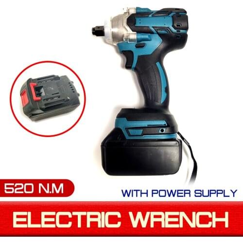 520Nm 18V Electric Wrench Brushless Impact Rechargeable Cordless 1/2 Socket Wrench Power Tool For Makita Battery DTW285Z