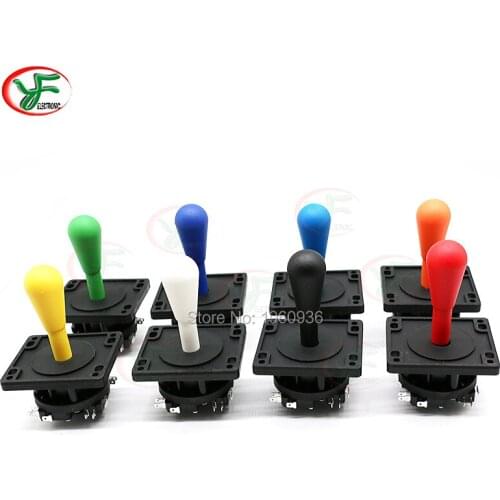 10PCS American style Arcade joystick 8 way Fighting joystick With Bat top ball 8 colors For PC PS3 Raspberry pi