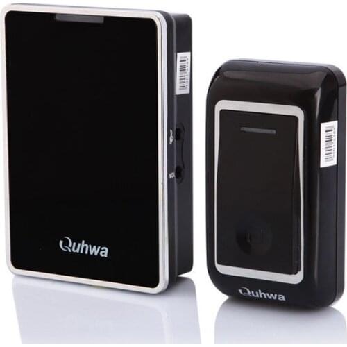 36 Tunes Wireless Cordless Doorbell Doorchime Door Bell,Chime,Volume Control,Waterproof,Black,220V