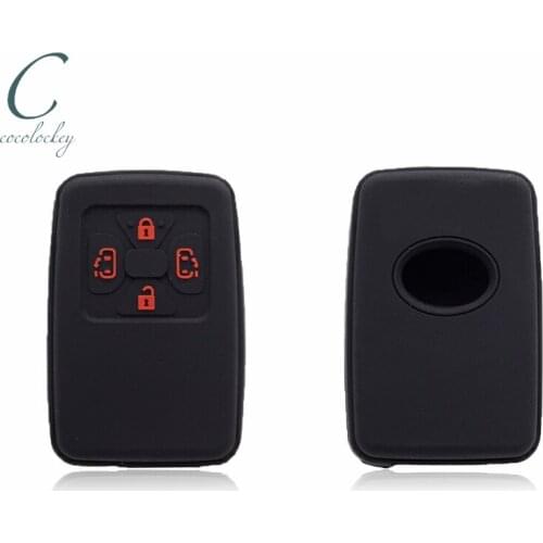 Cocolockey Car Key Cover Smart Key Case for toyota alphard vellfire estima 4Button Remote Keyless Key Case for Car Silica Gel