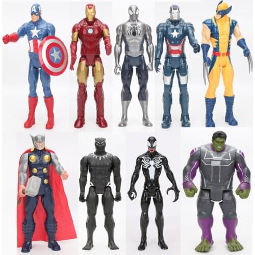 30CM The Avenger Endgame Marvel Dolls Movie Super Hero Figures Captain America Thanos Hulk Iron Man Thor Spider Man Marvel Toys