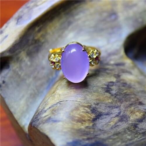 Liemjee Wholesale Fashion Jewelry Pink Chalcedony Special Silver Plated Ring For Women Feature Concise Namour Charm Gift Seasons