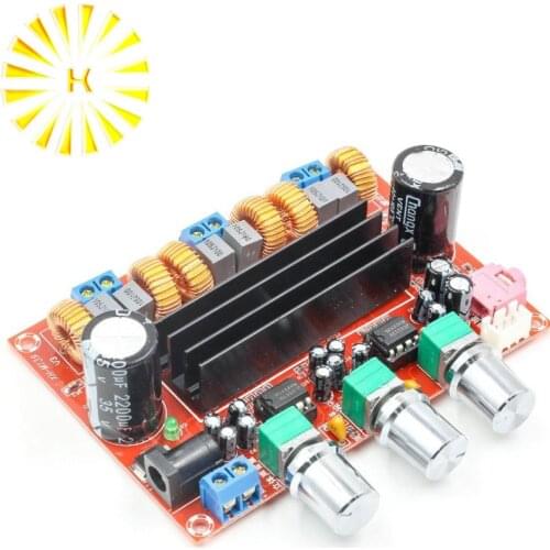 New Amplifier Board TPA3116D2 50Wx2+100W 2.1 Channel Digital Subwoofer Power 12~24V