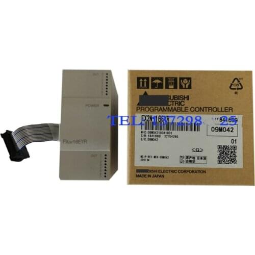 New Original DI 8 DO 8 Relay FX2N-16EYR FX2N-16MR-001 Programmable Controller PLC Main Unit AC 220V