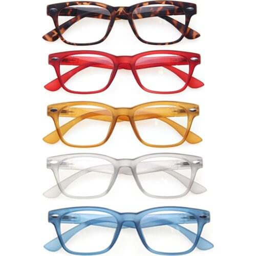 Fashion Reading Glasses Hinge Design Unisex Casual Reading Glasses Oval Frame Spring Diopter 0.5 1.75 2.0 3.0 4.0...... Coating