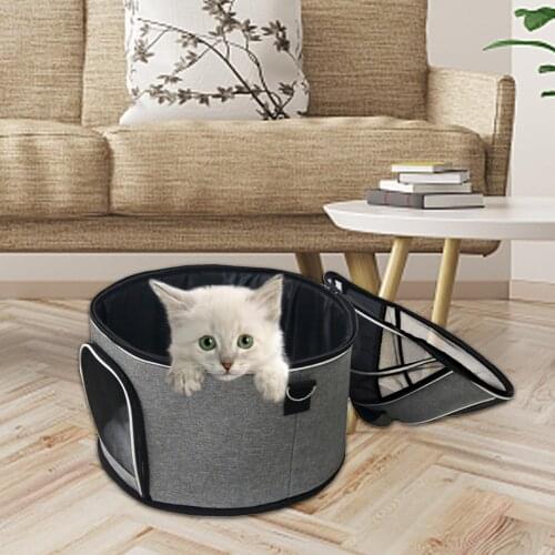 Pet Travel Carrier Portable Foldable Dog Cat Carrying Handbag High Quality Breathable Outdoor Puppy Mesh Shoulder Sling Backpack