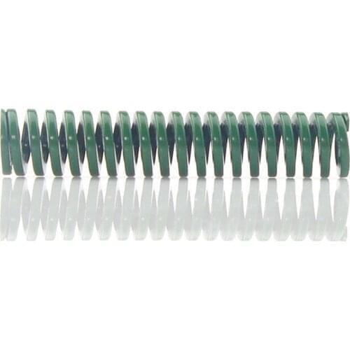 Compression Mold Die Spring, 1PCS, Spring Heavy Load Coil Stamping, Green Outside Diameter30mm Inner Diameter15mm Length25-70mm