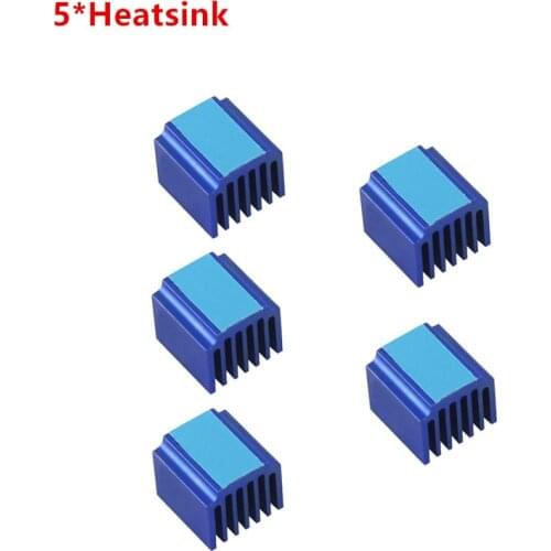 5pcs/lot Step Stick heatsink Reprap stepper cooler heat sink Aluminum alloy radiator heat exchanger for pololu stepper driver