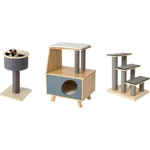 Cat Climbing Frame, Cat Litter, Cat Tree, Cat Climbing Frame Solid Wood, Pet Furniture, Cat Climbing Frame, Cat Scratching Board