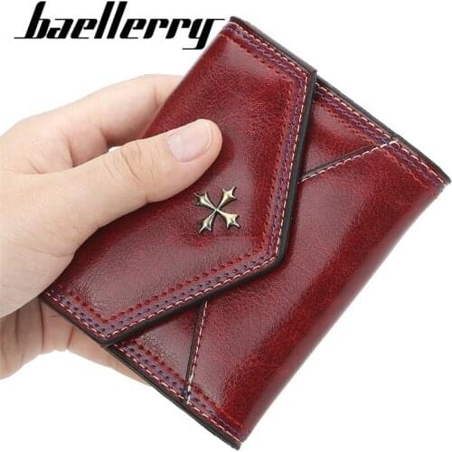 Luxury Women Wallet Card Bag Short Womens Wallet Credit Card Case ID Business Card Holder Wallets Ladies Purse Leather Money Bag