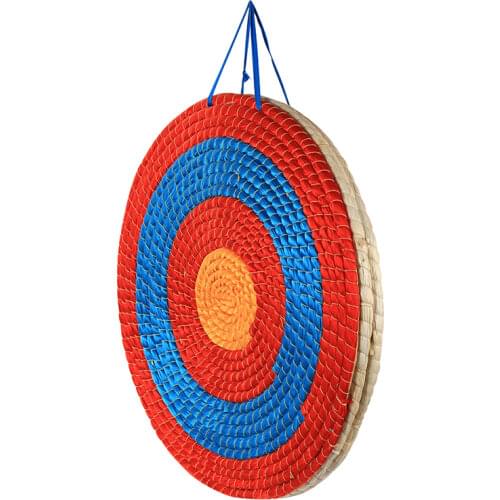 20 inch Traditional Solid Straw Archery Target 2.2 inch Thickness Hand-Made Arrows Target for Outdoor Shooting Practice