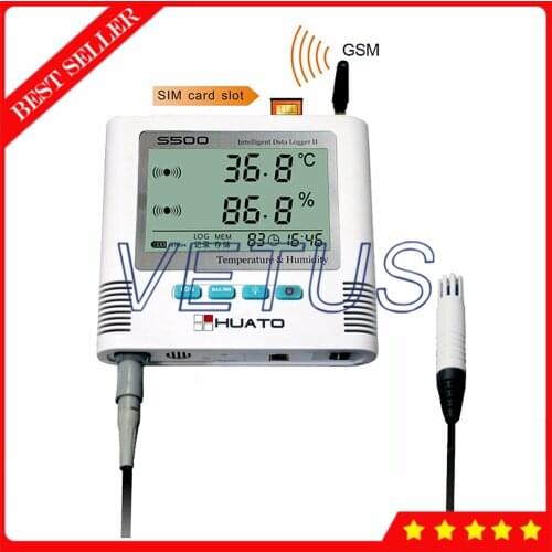S500-EX-GSM 3 Meters Cable External Sensor GSM Data Logger Temperature Humidity USB Datalogger with Message alarm function