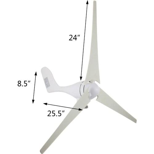Wind Turbine Generator 400W DC 12V Businesses 3 Blade with Controller