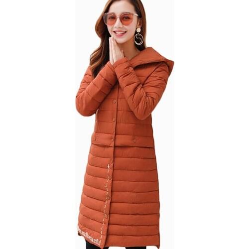 2017 NEW WOMEN AUTUMN WINTER FASHION PARKA SOLID SLIM HOODED THIN WARM FAMELA WINTER JACKET COTTON PADDED HIGH QUALITY ZL878